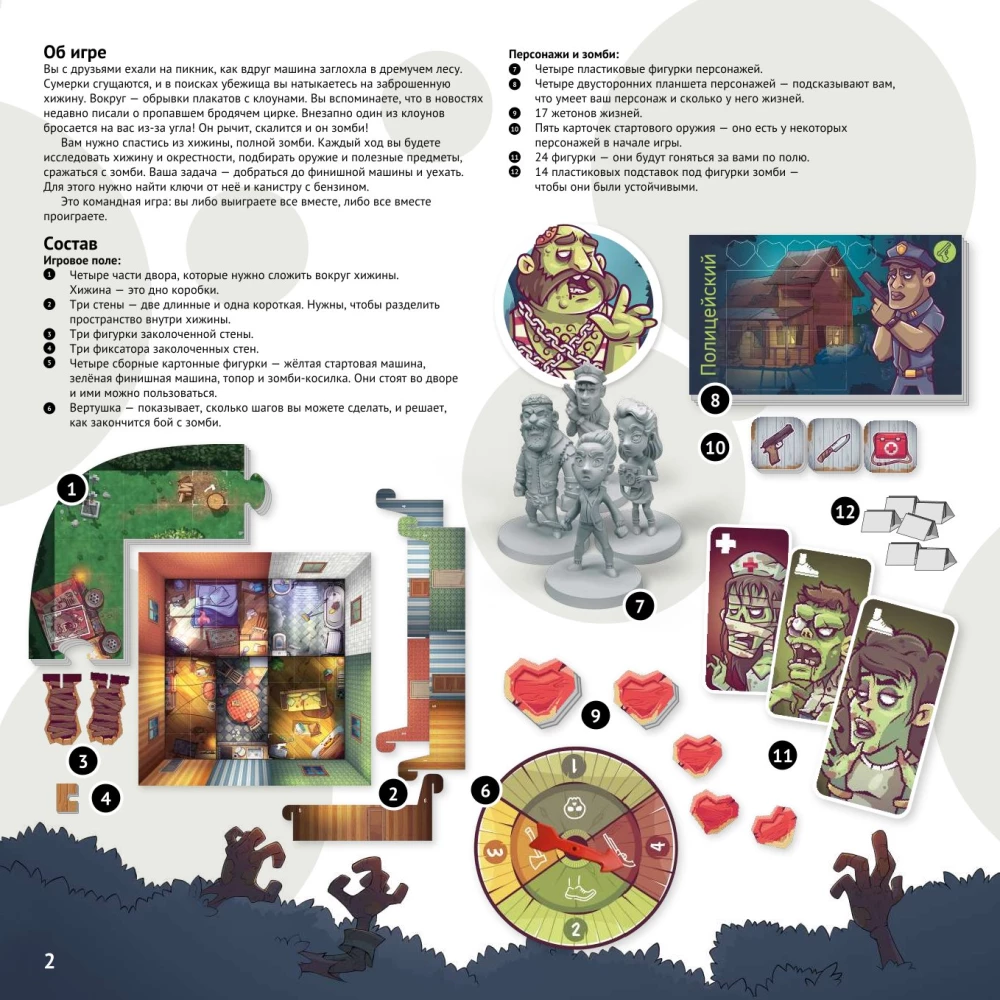 Gra planszowa - Zombie w domu. Zakażenie